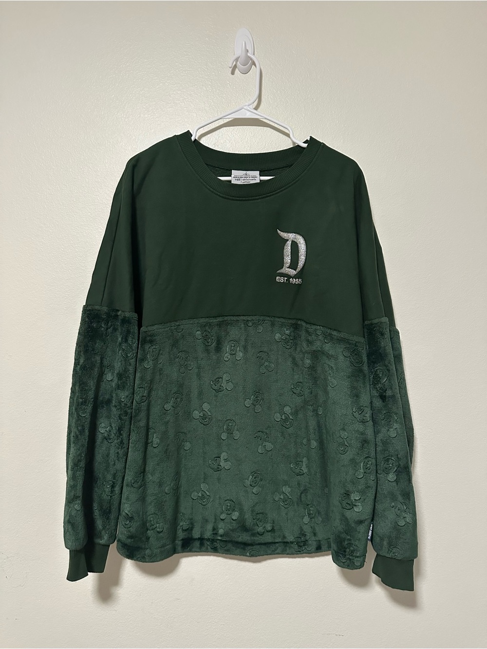 Disneyland resort velour hidden Mickey Mouse spirit jersey sweatshirt unisex - Picture 2 of 4